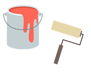 塗料のイメージイラスト