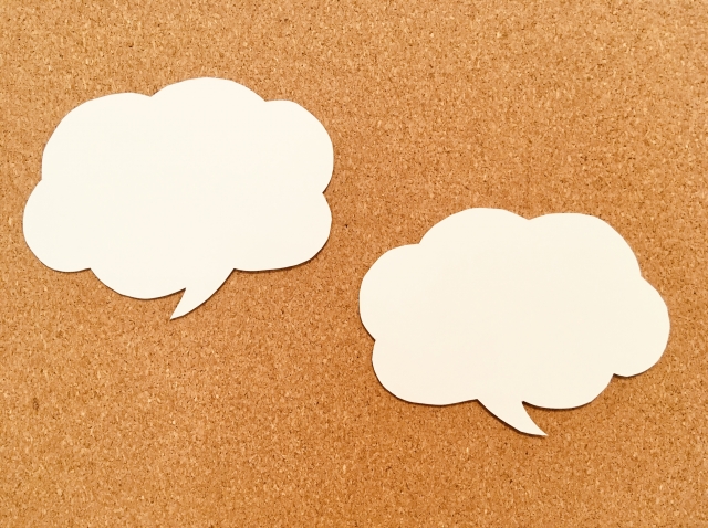 二つの吹き出し